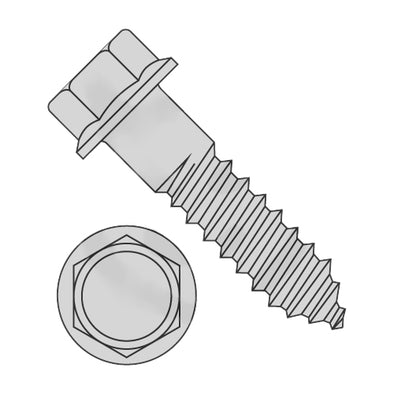 3/8 x 4 Indented Hex Flange Lag Screw Grade 2 Hot Dip Galvanized-Bolt Demon