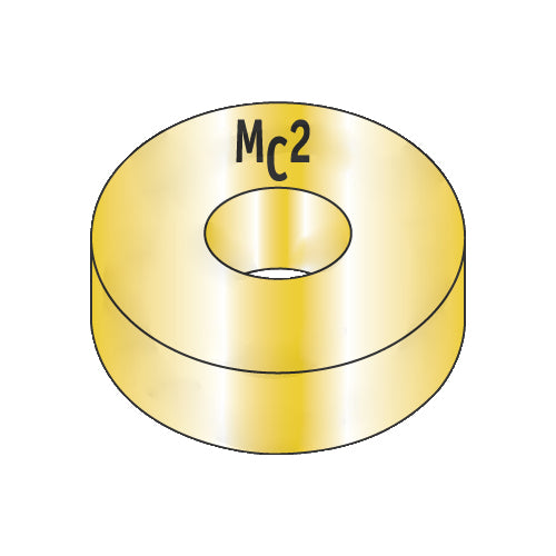 7/16 Thick Heavy Duty Thru Hardened SAE Washers Zinc Yellow Made In USA-Bolt Demon