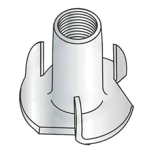 8-32 x 1/4 3 Prong Tee Nut Zinc-Bolt Demon