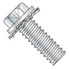 8-32 x 3/8 Phillips Indent Hex Washer External Sems Machine Screw Full Thread Zinc-Bolt Demon