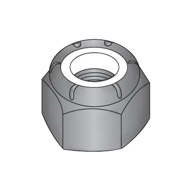 5/16-24 NE Nylon Insert Hex Lock Nut 18-8 Stainless Steel Black Oxide and Oil-Bolt Demon