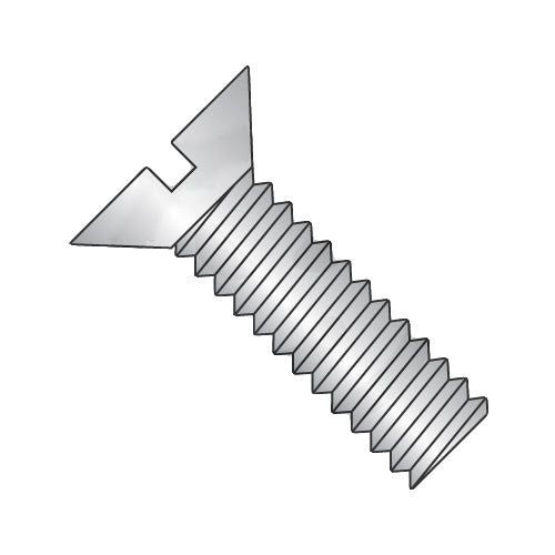 1/4-20 x 4 Slotted Flat Machine Screw Fully Threaded 18-8 Stainless Steel-Bolt Demon