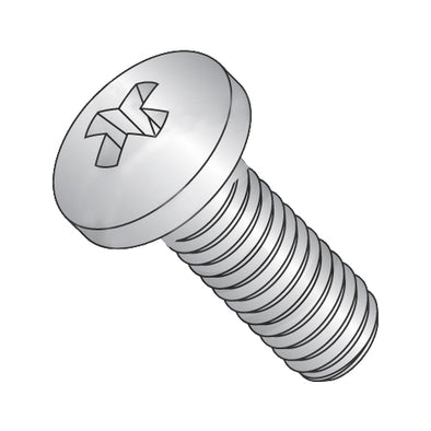 1/4-20 x 5 Phillips Pan Machine Screw Fully Threaded 18-8 Stainless Steel-Bolt Demon