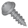 8-15 x 1/2 Phillips Round Washer Self Tapping Screw Type A Fully Threaded Black Oxide-Bolt Demon